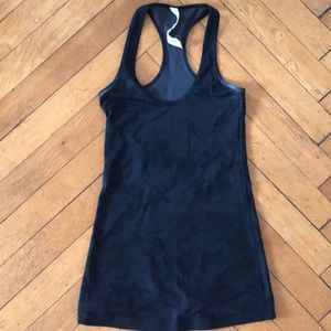 Classic black lululemon racerback tank!